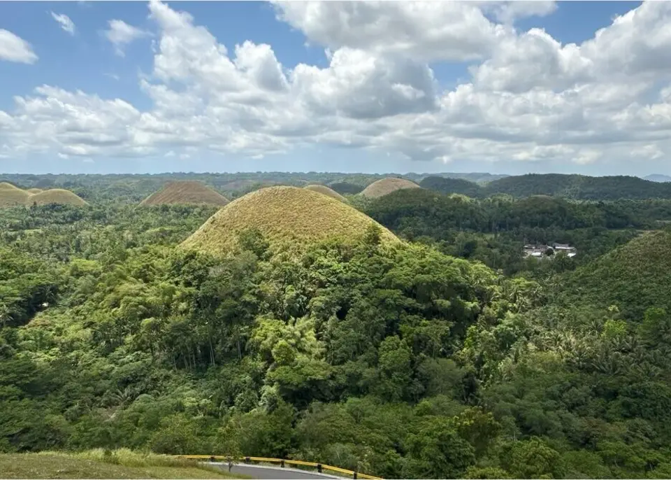 The Chocolate Hills, Bohol, under a summer sky